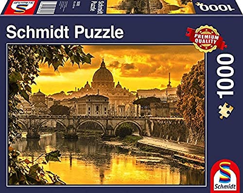 Schmidt Spiele 58393 Goldenes Licht über Rom, 1000 Teile Puzzle von Schmidt Spiele