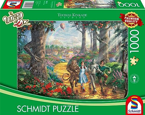 Schmidt Spiele 58426 Thomas Kinkade, Warner, Wizard of Oz, Follow the yellow Brick Road, 1000 Teile Puzzle von Schmidt Spiele