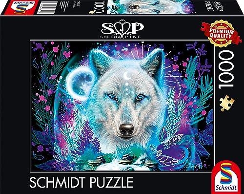 Schmidt Spiele 58515 Sheena Pike, Neon Arktis-Wolf, 1000 Teile Puzzle von Schmidt Spiele