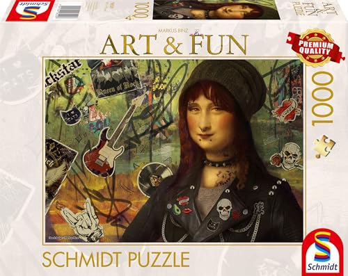 Schmidt Spiele 58529 Markus Binz, Mona Lisa 2024, 1000 Teile Puzzle, bunt von Schmidt Spiele