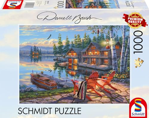 Schmidt Spiele 58530 Darrel Bush, Seeufer am Loon Lake, New York, 1000 Teile Puzzle Schmidt Spiele 58530 Darrel Bush, Seeufer am Loon Lake, New York, 1000 Teile Puzzle von Schmidt