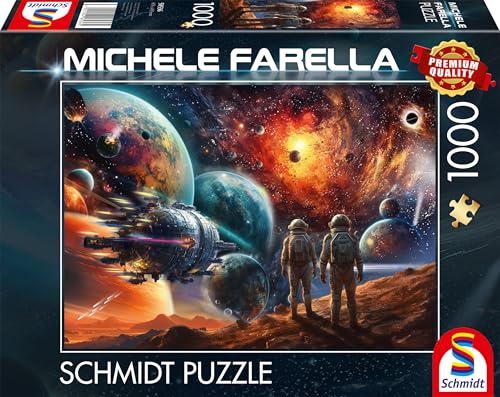 Schmidt Spiele 58536 Kosmische Farbenpracht, Reise ins Weltall, Michele Farella, 1000 Teile Puzzle, Mehrfarbig Schmidt Spiele 58536 Kosmische Farbenpracht, Reise ins Weltall, Michele Farella, 1000 Teile Puzzle, Mehrfarbig von Schmidt