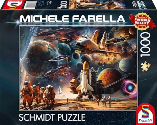 Schmidt Spiele 58539 Faszination Raumfahrt, Reise in Ferne Galaxien, Michele Farella, 1000 Teile Puzzle, Mehrfarbig Schmidt Spiele 58539 Faszination Raumfahrt, Reise in Ferne Galaxien, Michele Farella, 1000 Teile Puzzle, Mehrfarbig von Schmidt
