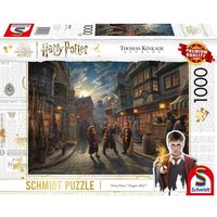 Schmidt Spiele 58548 - Wizarding World, Harry Potter™, Diagon Alley, Puzzle Thomas Kinkade 1.000 Teile - Warner von Schmidt Spiele