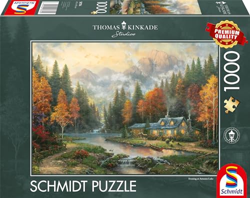 Schmidt Spiele 58784 Thomas Kinkade, Evening at Autumn Lake, 1000 Teile Puzzle, bunt Schmidt Spiele 58784 Thomas Kinkade, Evening at Autumn Lake, 1000 Teile Puzzle, bunt von Schmidt