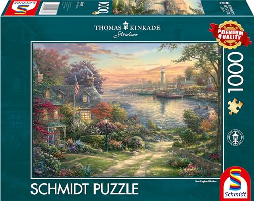 Schmidt Spiele 58785 Thomas Kinkade, New England Harbor, 1000 Teile Puzzle, bunt Schmidt Spiele 58785 Thomas Kinkade, New England Harbor, 1000 Teile Puzzle, bunt von Schmidt