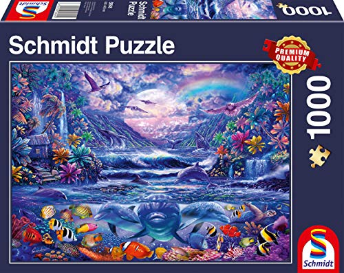 Schmidt Spiele 58945 Mondschein-Oase, 1000 Teile Puzzle, Bunt von Schmidt Spiele