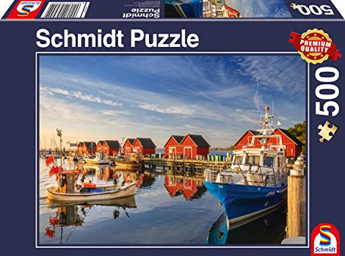 Schmidt Spiele 58955 Fischereihafen Weiße Wiek, 500 Teile Puzzle von Schmidt Spiele