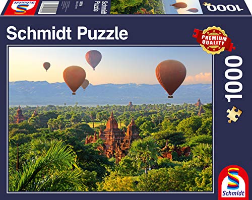 Schmidt Spiele 58956 Heißluftballons, Mandalay, Myanmar, 1000 Teile Puzzle von Schmidt Spiele