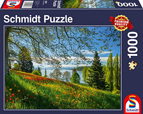 Schmidt Spiele 58967 Frühlingsallee zur Tulpenblüte, Insel Mainau, 1000 Teile Puzzle von Schmidt Spiele