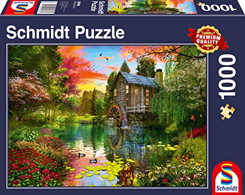 Schmidt Spiele 58968 Die Wassermühle, 1000 Teile Puzzle von Schmidt Spiele