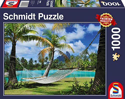 Schmidt Spiele 58969 Auszeit unter Palmen, 1000 Teile Puzzle von Schmidt Spiele