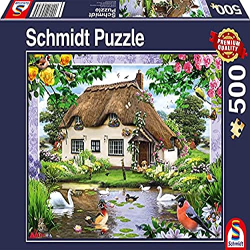 Schmidt Spiele 58974 Romantisches Landhaus, 500 Teile Puzzle, bunt von Schmidt Spiele