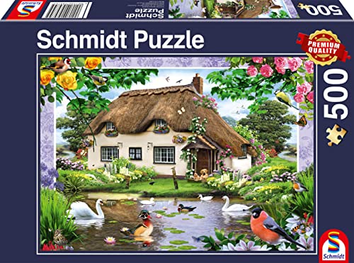 Schmidt Spiele 58974 Romantisches Landhaus, 500 Teile Puzzle, bunt von Schmidt Spiele