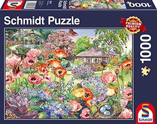 Schmidt Spiele 58975 Blühender Garten, 1.000 Teile Puzzle, bunt von Schmidt Spiele