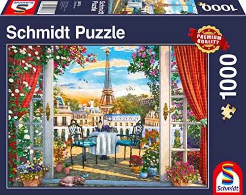 Schmidt Spiele Terasse in Paris, 1.000 Teile Puzzle von Schmidt