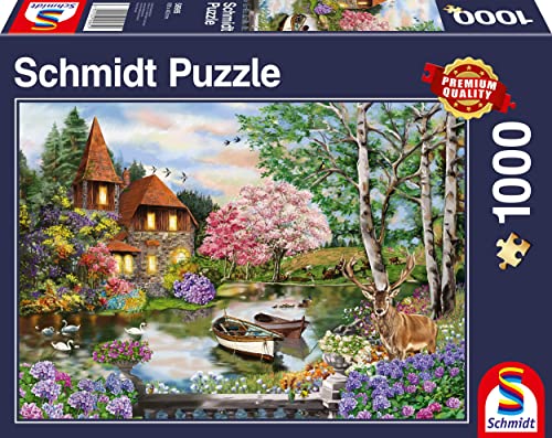 Schmidt Spiele 58985 Haus am See, 1000 Teile Puzzle von Schmidt Spiele
