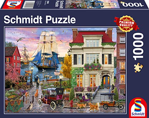 Schmidt Spiele 58989 Schiff im Hafen, 1000 Teile Puzzle von Schmidt