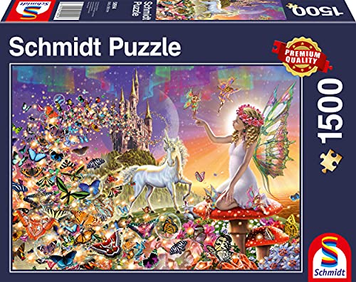 Schmidt Spiele 58994 Märchenhaftes Zauberland, 1500 Teile Puzzle, bunt von Schmidt Spiele