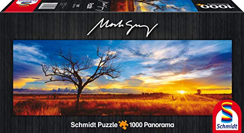 Schmidt Spiele 59287 - Mark Gray, Panoramapuzzle, Desert Oak at Sunset, Northern Territory, Australia, 1000 Teile von Schmidt Spiele