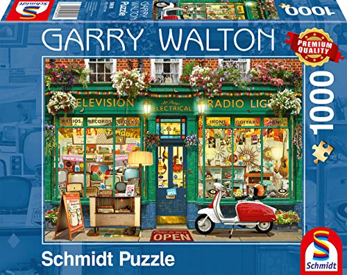 Schmidt Spiele 59605 Garry Walton, Elektronik-Shop, 1000 Teile Puzzle von Schmidt