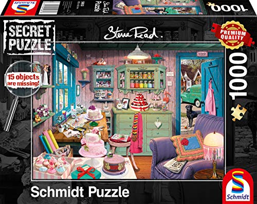Schmidt Spiele 59653 Großmutters Stube, 1000 Teile Secret Puzzle Schmidt Spiele 59653 Großmutters Stube, 1000 Teile Secret Puzzle von Schmidt