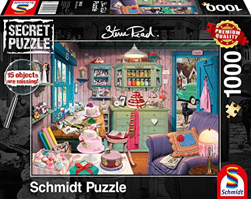 Schmidt Spiele 59653 Großmutters Stube, 1000 Teile Secret Puzzle von Schmidt Spiele
