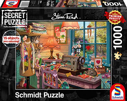 Schmidt Spiele 59654 Secret Puzzles, Im Nähzimmer, 1000 Teile Puzzle Schmidt Spiele 59654 Secret Puzzles, Im Nähzimmer, 1000 Teile Puzzle von Schmidt