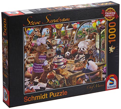 Schmidt Spiele 59663 Steve Sundram, Chef Mania, 1000 Teile Puzzle von Schmidt Spiele