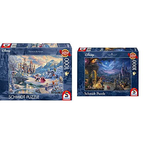 Schmidt Spiele 59671 Thomas Kinkade, Disney, Die Schöne und das Biest, Bunt & Puzzle 59484 - Thomas Kinkade, Disney Die Schöne und das Biest, Tanz im Mondlicht, 1.000 Teile Puzzle Schmidt Spiele 59671 Thomas Kinkade, Disney, Die Schöne und das Biest, Bunt & Puzzle 59484 - Thomas Kinkade, Disney Die Schöne und das Biest, Tanz im Mondlicht, 1.000 Teile Puzzle von Schmidt