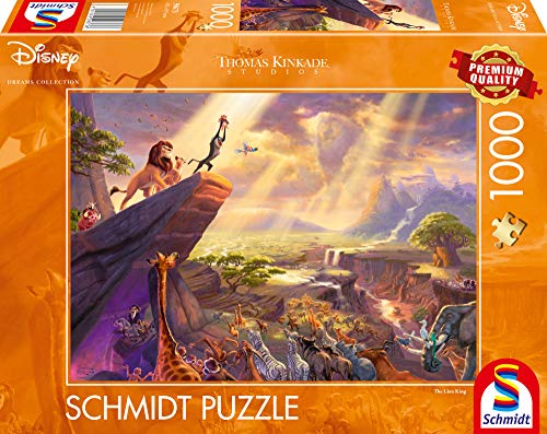 Schmidt Spiele 59673 Thomas Kinkade, Disney, König der Löwen, 1000 Teile Puzzle von Schmidt Spiele