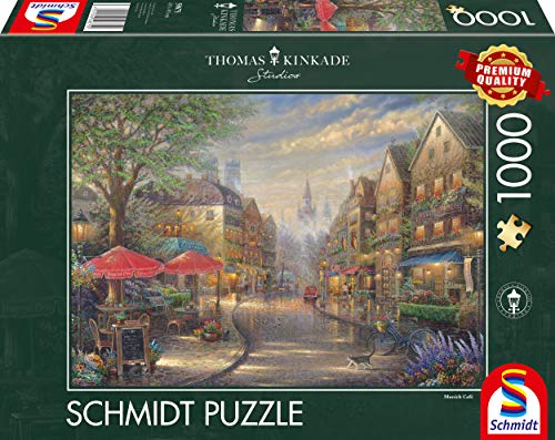 Schmidt Spiele 59675 Thomas Kinkade, Cafe in München, 1000 Teile Puzzle von Schmidt Spiele