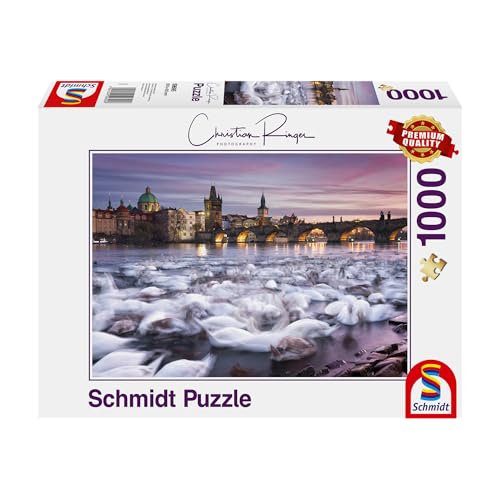 Schmidt Spiele 59695 1000 Prague: Swans Christian Ringer, Prag, Schwäne, 1.000 Teile Puzzle, Bunt Schmidt Spiele 59695 1000 Prague: Swans Christian Ringer, Prag, Schwäne, 1.000 Teile Puzzle, Bunt von Schmidt