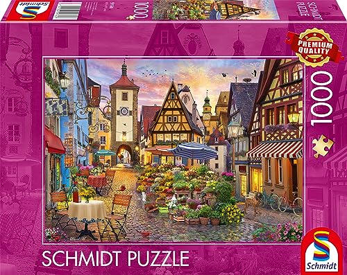 Schmidt Spiele 59760 Romantisches Bayern, Rothenburg ob der Tauber, 1000 Teile Puzzle von Schmidt Spiele
