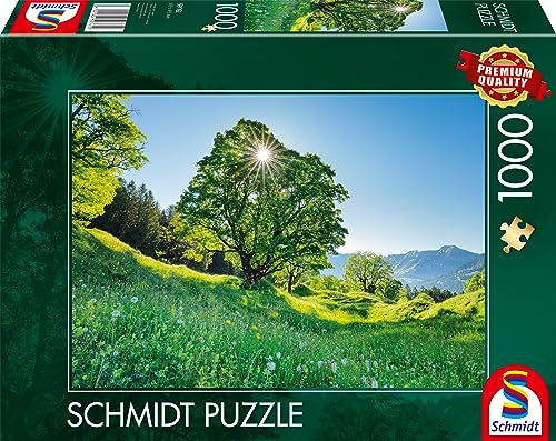 Schmidt Spiele 59761 Berg-Ahorn im Sonnenlicht, St. Gallen, Schweiz, 1000 Teile Puzzle von Schmidt Spiele