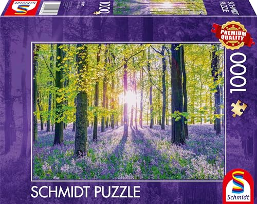 Schmidt Spiele 59767 Zarte Glockenblumen im Wald, 1000 Teile Puzzle Schmidt Spiele 59767 Zarte Glockenblumen im Wald, 1000 Teile Puzzle von Schmidt