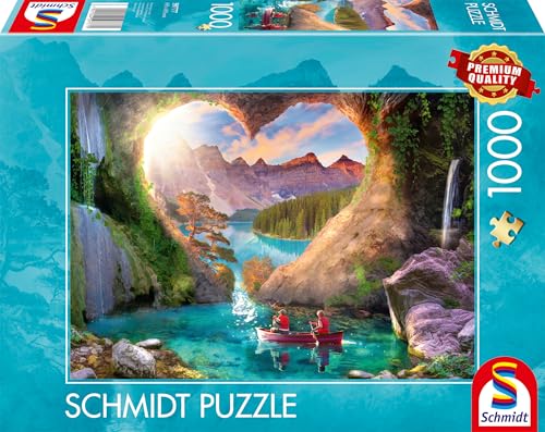 Schmidt Spiele 59777 Ausblick mit Herz, 1000 Teile Puzzle von Schmidt