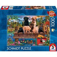 Schmidt Spiele 59778 - Hundefamilie am See, Puzzle Standard 1.000 Teile Schmidt Spiele 59778 - Hundefamilie am See, Puzzle Standard 1.000 Teile von Schmidt Spiele