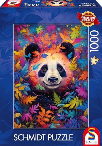Schmidt Spiele 59781 Pandabär im Regenbogenwald, 1000 Teile Puzzle von Schmidt