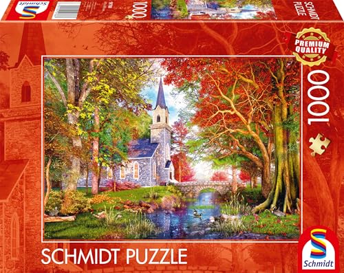 Schmidt Spiele 59788 Kapelle im Herbstzauber, 1000 Teile Puzzle, Mehrfarbig Schmidt Spiele 59788 Kapelle im Herbstzauber, 1000 Teile Puzzle, Mehrfarbig von Schmidt
