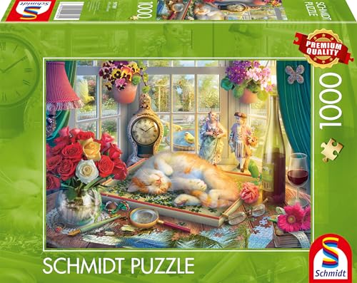 Schmidt Spiele 59789 Puzzlezeit mit Katze, 1000 Teile Puzzle Schmidt Spiele 59789 Puzzlezeit mit Katze, 1000 Teile Puzzle von Schmidt