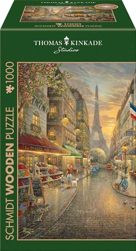 Schmidt Spiele 59798 Malerisches Paris, Thomas Kinkade, 1000 Teile Holzpuzzle, Mehrfarbig Schmidt Spiele 59798 Malerisches Paris, Thomas Kinkade, 1000 Teile Holzpuzzle, Mehrfarbig von Schmidt