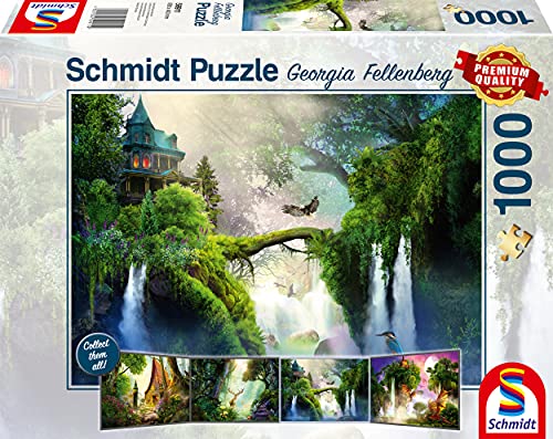Schmidt Spiele 59911 Enchanted Spring Georgia Fellenberg, Verwunschene Quelle, 1000 Teile Puzzle, bunt von Schmidt Spiele