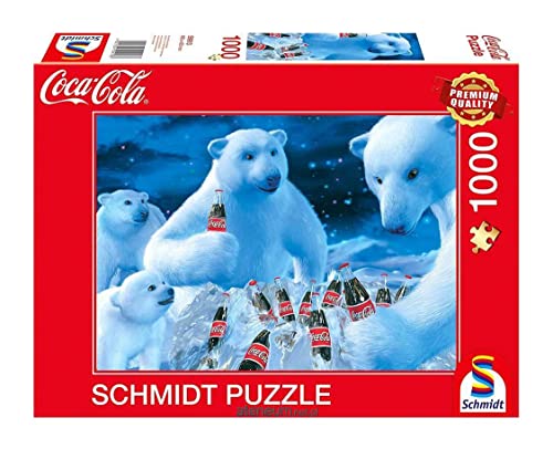 Schmidt Spiele 59913 Coca Cola, Polarbären, 1000 Teile Puzzle von Schmidt Spiele