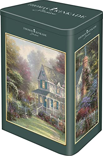 Schmidt Spiele 59925 Thomas Kinkade, Victoria Garden II, 500 Teile Puzzle in Einer Nostalgiedose, bunt von Schmidt Spiele