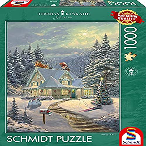 Schmidt Spiele 59935 Thomas Kinkade, Am Heiligabend, 1000 Teile Puzzle von Schmidt Spiele