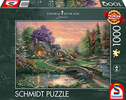 Schmidt Spiele 59937 Thomas Kinkade, Sweetheart Retreat, 1000 Teile Puzzle von Schmidt Spiele