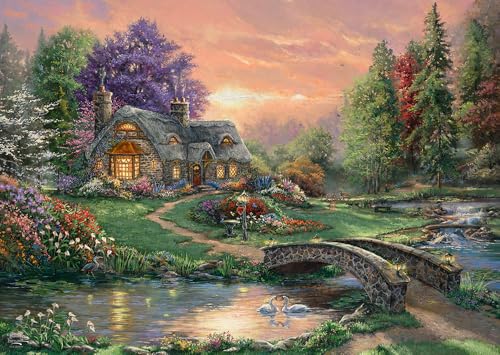 Schmidt Spiele 59937 Thomas Kinkade, Sweetheart Retreat, 1000 Teile Puzzle von Schmidt