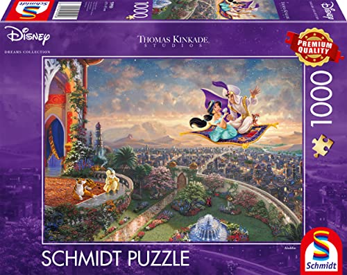 Schmidt Spiele 59950 Thomas Kinkade, Disney, Aladdin, 1000 Teile Puzzle von Schmidt Spiele