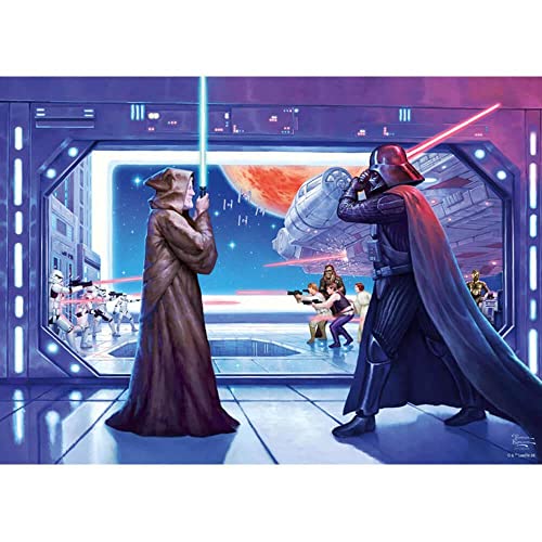 Schmidt Spiele 59953 Thomas Kinkade, Lucas Film, Star Wars, Obi Wan's Final Battle, 1.000 Teile Puzzle, bunt von Schmidt Spiele